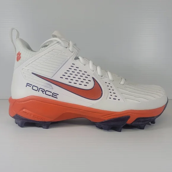 Mens Sz 11 Nike Force Savage Pro Shark Clemson Tigers Football Cleats FJ5749-104